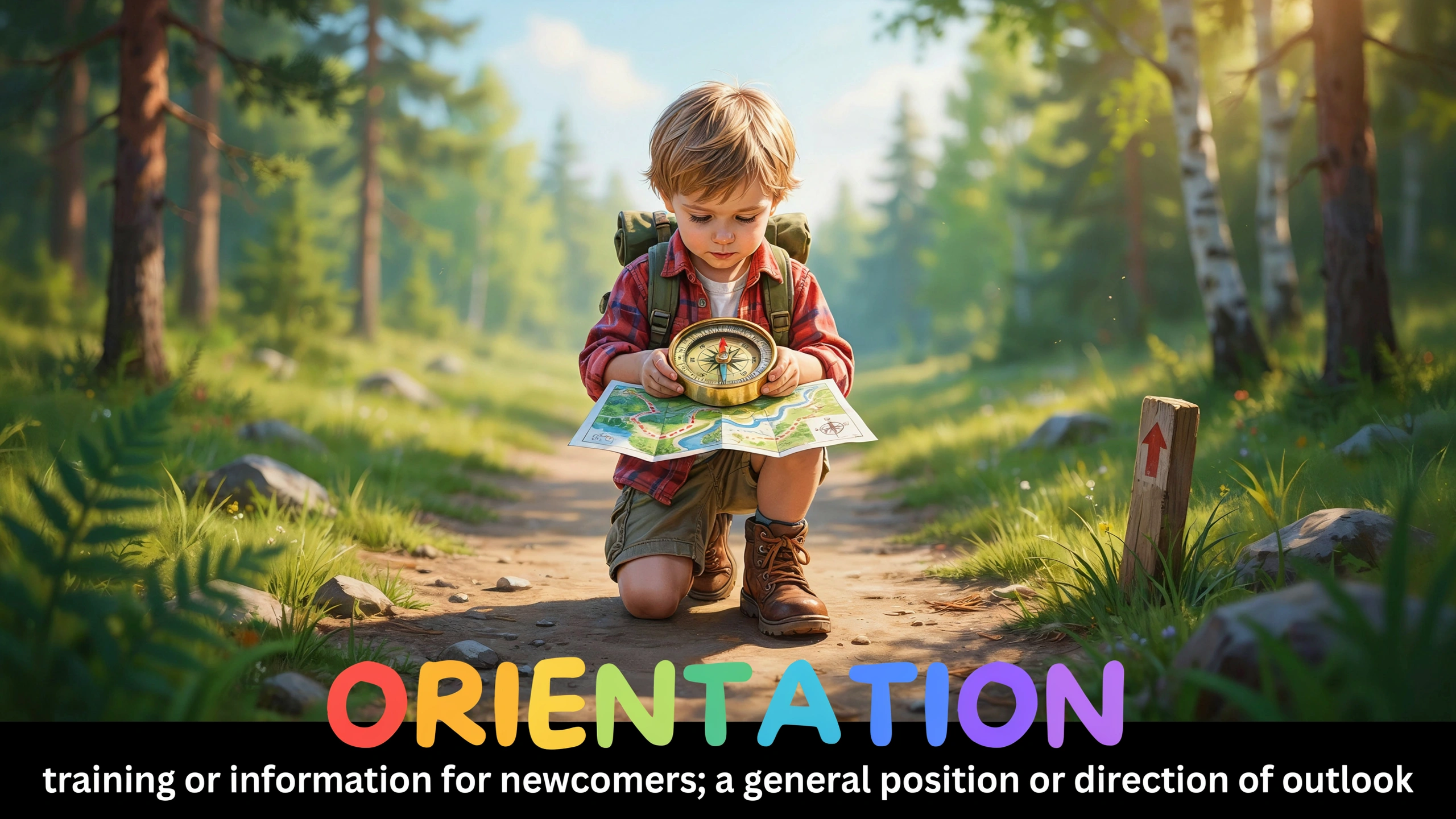 English Illustration for orientation